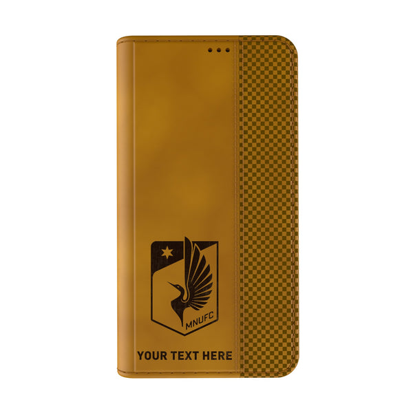 Minnesota United FC Personalized Burn iPhone Folio Phone Case for Apple iPhone Closed.Jpg