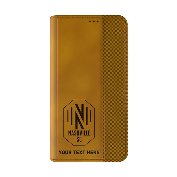 Nashville SC Personalized Burn iPhone Folio Phone Case for Apple iPhone Closed.Jpg