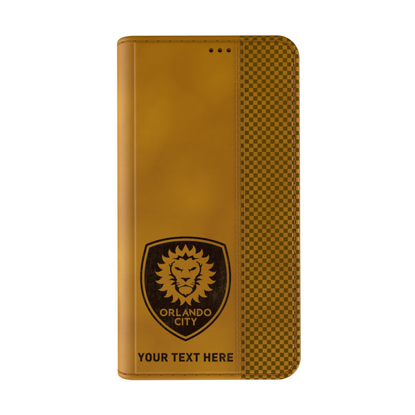 Orlando City Soccer Club Personalized Burn iPhone Folio Phone Case for Apple iPhone Closed.Jpg