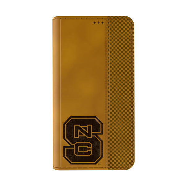 North Carolina State University Wolfpack Burn iPhone Folio Phone Case for Apple iPhone Closed.Jpg
