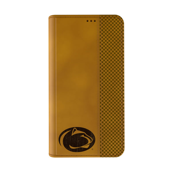 Pennsylvania State University Nittany Lions Burn iPhone Folio Phone Case for Apple iPhone Closed.Jpg