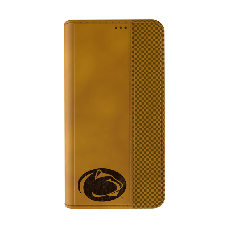 Pennsylvania State University Nittany Lions Burn iPhone Folio Phone Case for Apple iPhone Closed.Jpg
