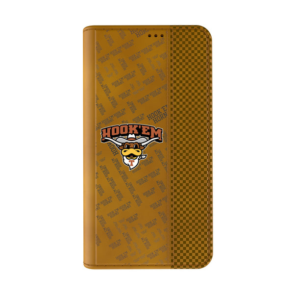 University of Texas Longhorns Quadtile iPhone Folio Phone Case for Apple iPhone Closed.Jpg