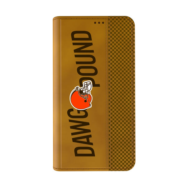 Cleveland Browns 2024 Edition iPhone Folio Phone Case for Apple iPhone Closed.Jpg