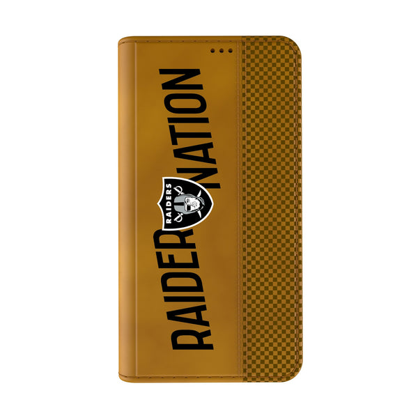 Las Vegas Raiders 2024 Edition iPhone Folio Phone Case for Apple iPhone Closed.Jpg