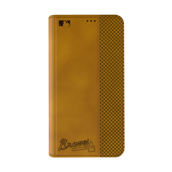 Atlanta Braves Burn iPhone Folio Phone Case for Apple iPhone Closed.Jpg