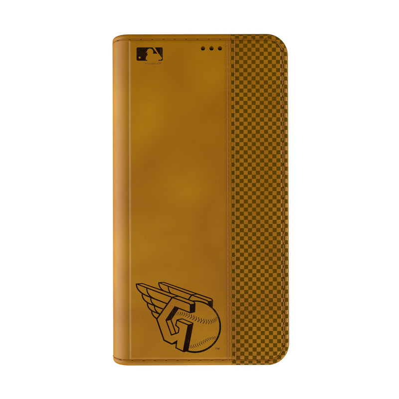 Cleveland Guardians Burn iPhone Folio Phone Case for Apple iPhone Closed.Jpg