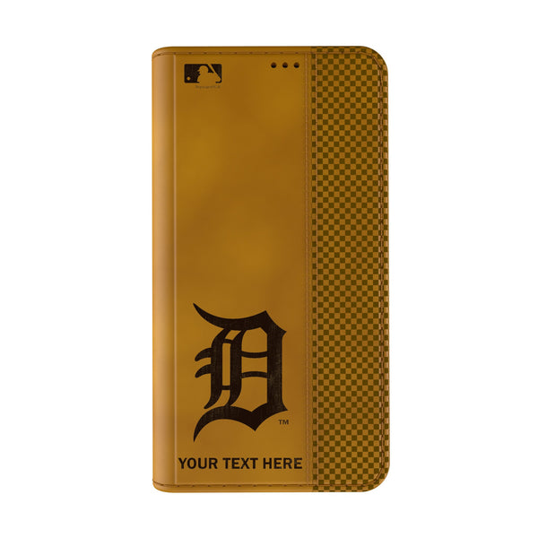 Detroit Tigers Personalized Burn iPhone Folio Phone Case for Apple iPhone Closed.Jpg