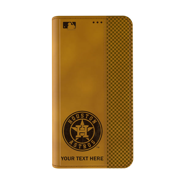 Houston Astros Personalized Burn iPhone Folio Phone Case for Apple iPhone Closed.Jpg