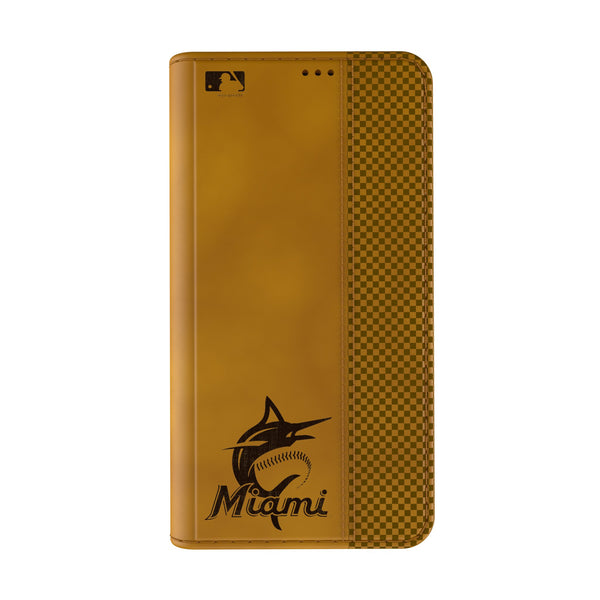 Miami Marlins Burn iPhone Folio Phone Case for Apple iPhone Closed.Jpg