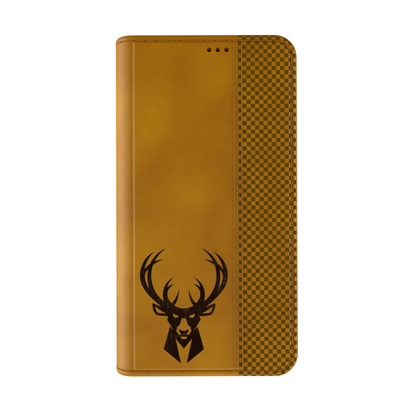 Milwaukee Bucks Burn iPhone Folio Phone Case for Apple iPhone Closed.Jpg