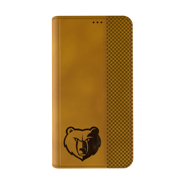 Memphis Grizzlies Burn iPhone Folio Phone Case for Apple iPhone Closed.Jpg