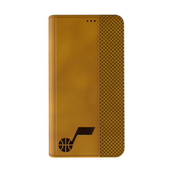 Utah Jazz Burn iPhone Folio Phone Case for Apple iPhone Closed.Jpg