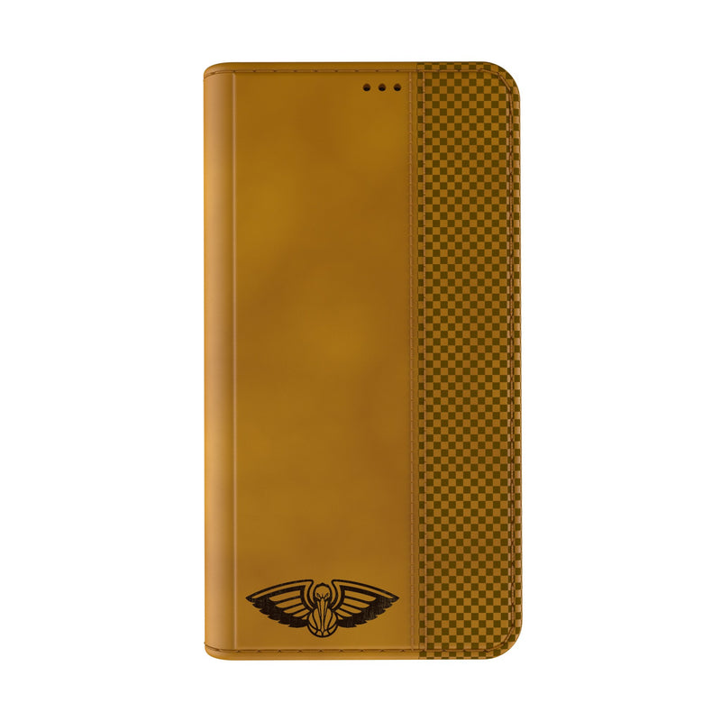 New Orleans Pelicans Burn iPhone Folio Phone Case for Apple iPhone Closed.Jpg