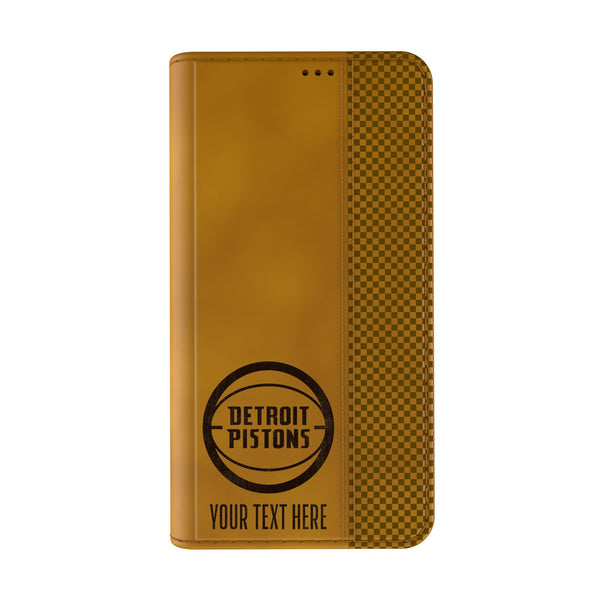 Detroit Pistons Personalized Burn iPhone Folio Phone Case for Apple iPhone Closed.Jpg