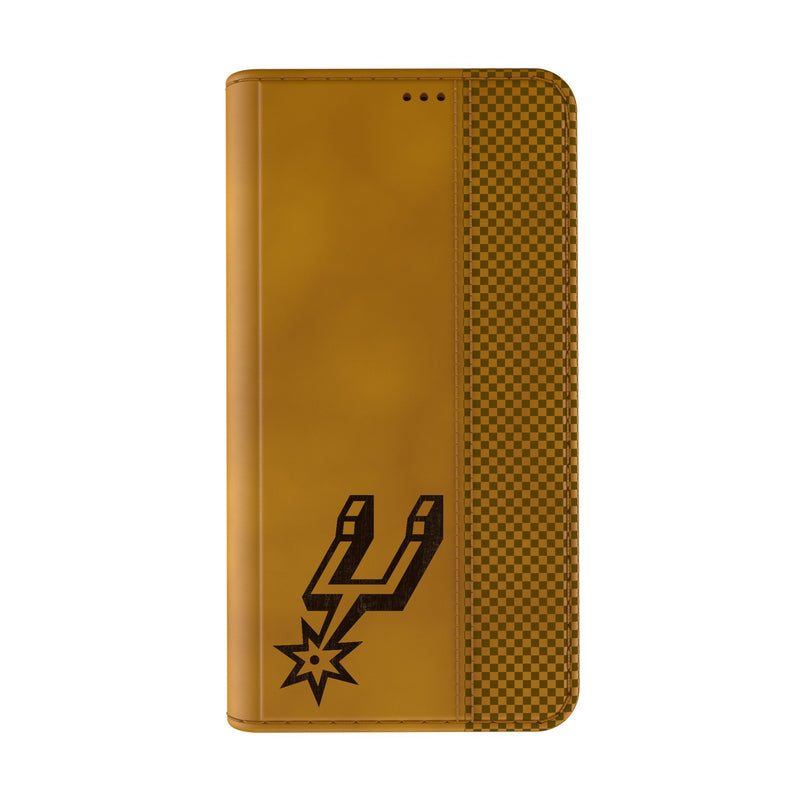 San Antonio Spurs Burn iPhone Folio Phone Case for Apple iPhone Closed.Jpg