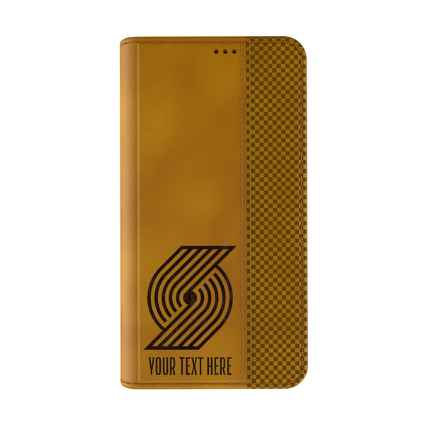 Portland Trail Blazers Personalized Burn iPhone Folio Phone Case for Apple iPhone Closed.Jpg