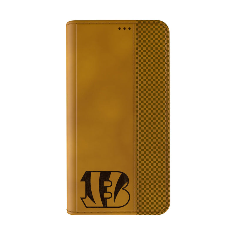 Cincinnati Bengals Burn iPhone Folio Phone Case for Apple iPhone Closed.Jpg