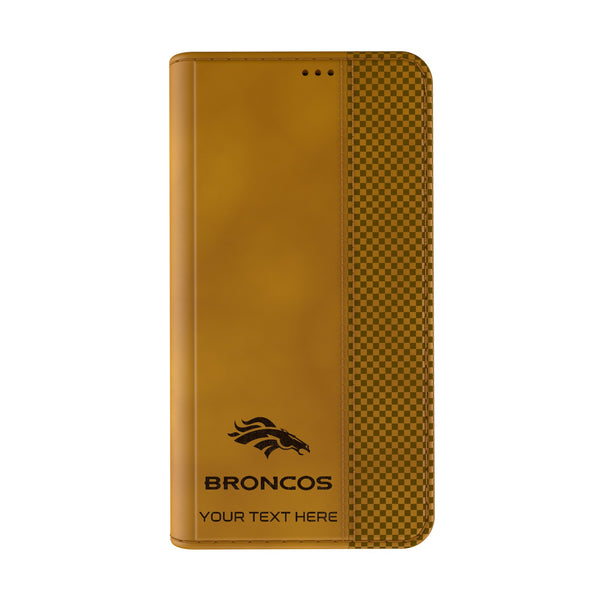 Denver Broncos Personalized Burn iPhone Folio Phone Case for Apple iPhone Closed.Jpg