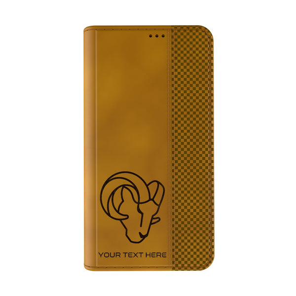 Los Angeles Rams Personalized Burn iPhone Folio Phone Case for Apple iPhone Closed.Jpg