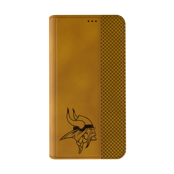 Minnesota Vikings Burn iPhone Folio Phone Case for Apple iPhone Closed.Jpg