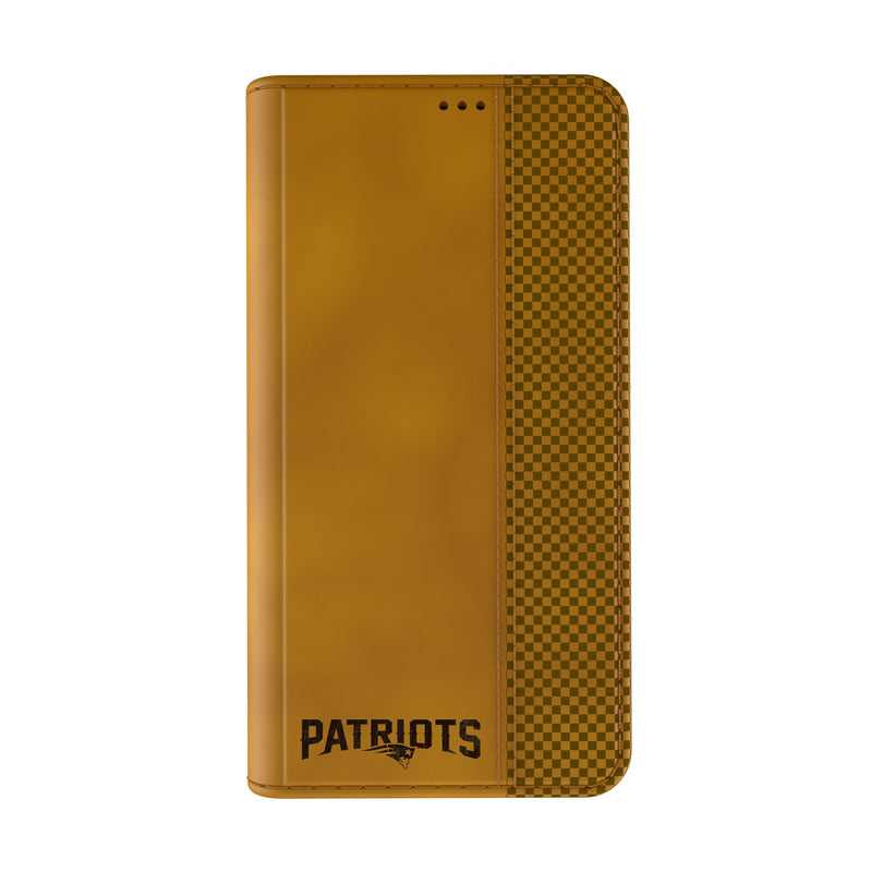 New England Patriots Burn iPhone Folio Phone Case Closed.Jpg