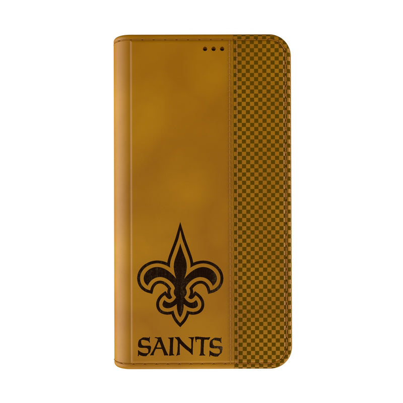 New Orleans Saints Burn iPhone Folio Phone Case Closed.Jpg