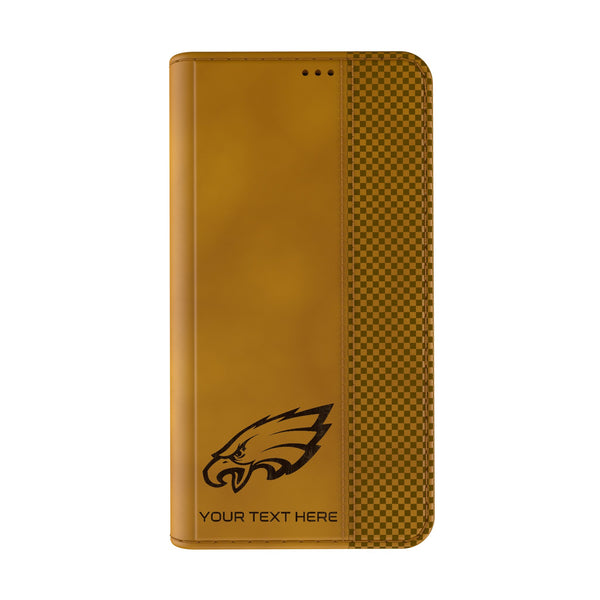 Philadelphia Eagles Personalized Burn iPhone Folio Phone Case for Apple iPhone Closed.Jpg