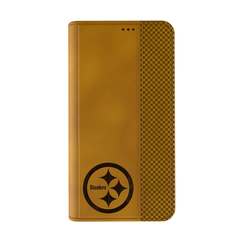 Pittsburgh Steelers Burn iPhone Folio Phone Case for Apple iPhone Closed.Jpg