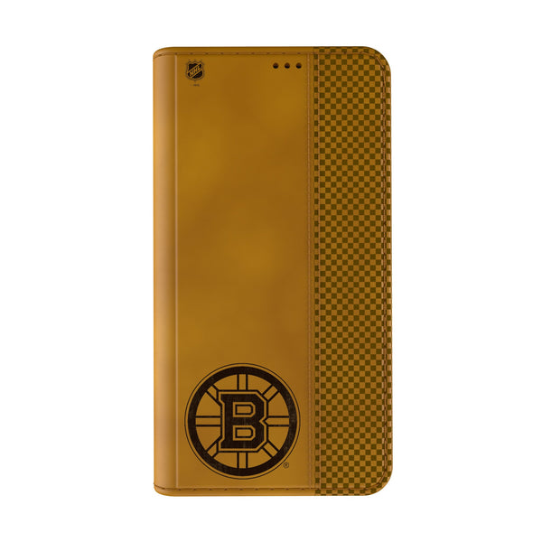 Boston Bruins Burn iPhone Folio Phone Case for Apple iPhone Closed.Jpg