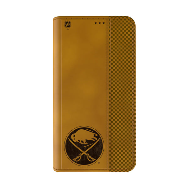 Buffalo Sabres Burn iPhone Folio Phone Case for Apple iPhone Closed.Jpg