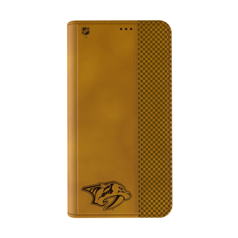 Nashville Predators Burn iPhone Folio Phone Case for Apple iPhone Closed.Jpg