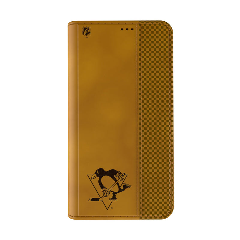 Pittsburgh Penguins Burn iPhone Folio Phone Case for Apple iPhone Closed.Jpg