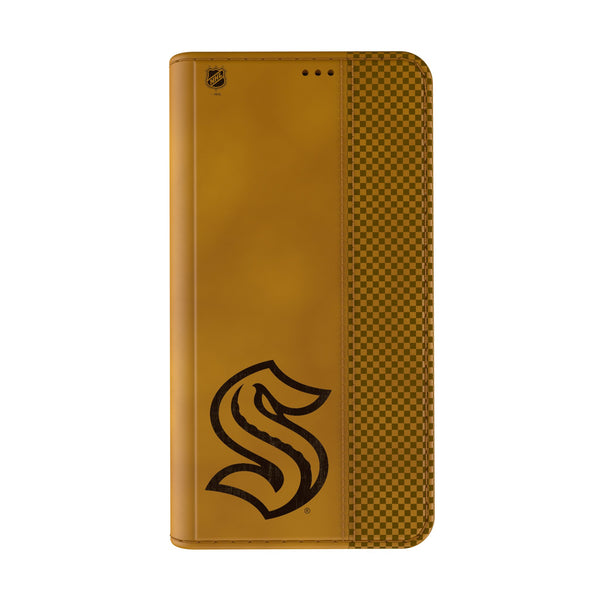 Seattle Kraken Burn iPhone Folio Phone Case for Apple iPhone Closed.Jpg
