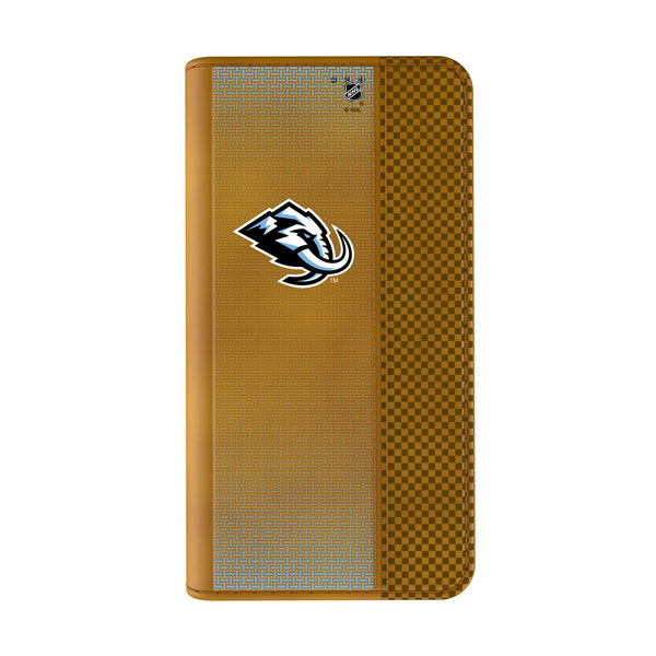 Utah Mammoth Linen iPhone Folio Phone Case for Apple iPhone Closed.Jpg