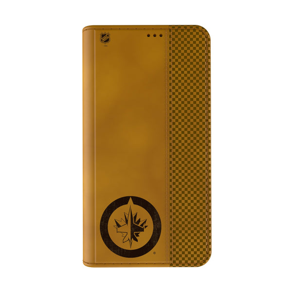 Winnipeg Jets Burn iPhone Folio Phone Case for Apple iPhone Closed.Jpg