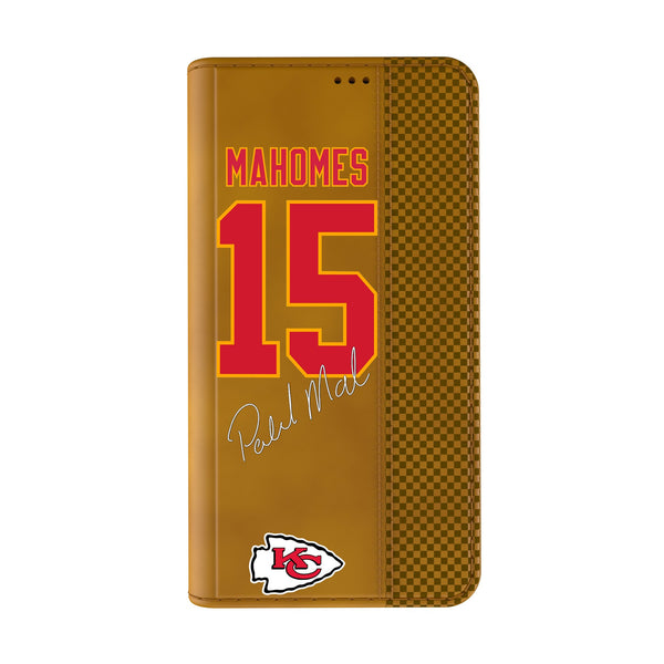 Patrick Mahomes Kansas City Chiefs 15 Ready iPhone Folio Phone Case Closed.Jpg