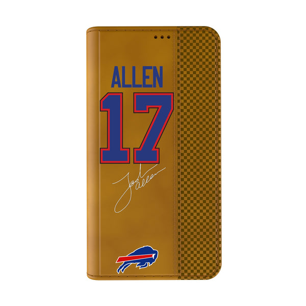 Josh Allen Buffalo Bills 17 Game Tactic iPhone Folio Phone Case for Apple iPhone Closed.Jpg