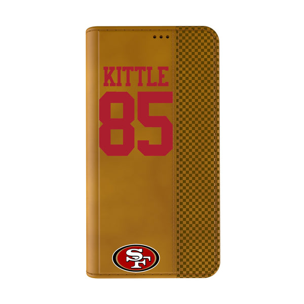 George Kittle San Francisco 49ers 85 Game Tactic iPhone Folio Phone Case for Apple iPhone Closed.Jpg