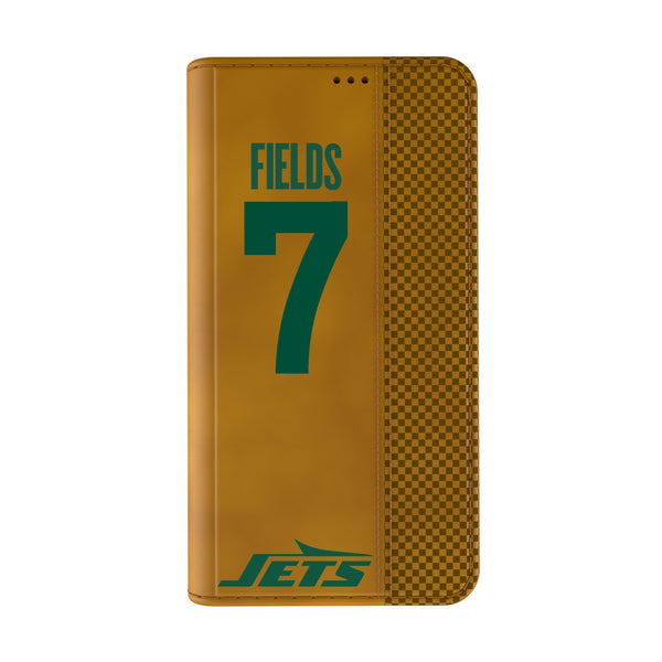 Justin Fields New York Jets 7 Game Tactic iPhone Folio Phone Case for Apple iPhone Closed.Jpg