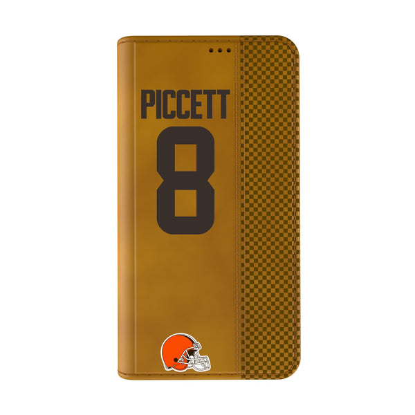 Kenny Pickett Cleveland Browns 8 Game Tactic iPhone Folio Phone Case for Apple iPhone Closed.Jpg