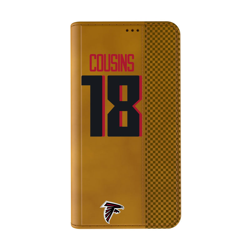 Kirk Cousins Atlanta Falcons 18 Game Tactic iPhone Folio Phone Case for Apple iPhone Closed.Jpg