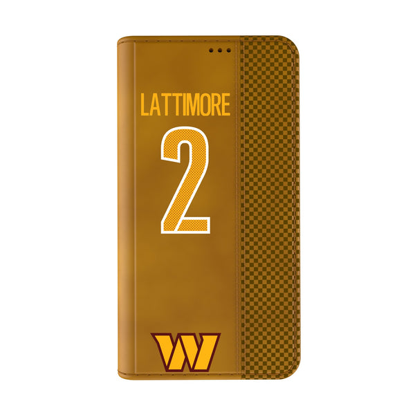 Marshon Lattimore Washington Commanders 2 Game Tactic iPhone Folio Phone Case for Apple iPhone Closed.Jpg