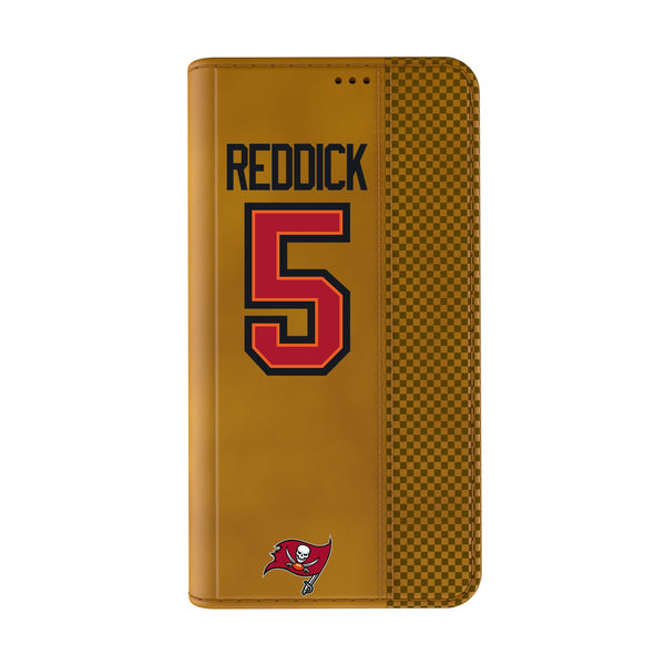 Haason Reddick Tampa Bay Buccaneers 5 Game Tactic iPhone Folio Phone Case for Apple iPhone Closed.Jpg