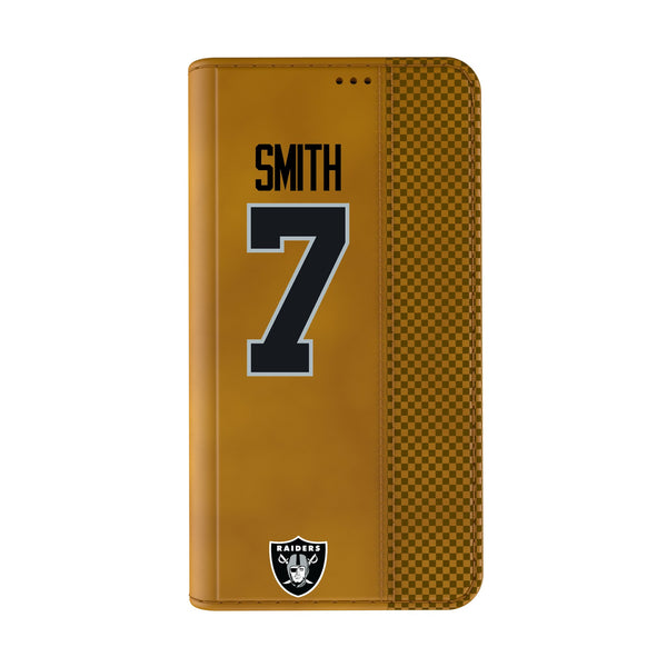 Geno Smith Las Vegas Raiders 7 Game Tactic iPhone Folio Phone Case for Apple iPhone Closed.Jpg