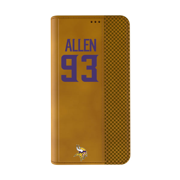 Jonathan Allen Minnesota Vikings 93 Game Tactic iPhone Folio Phone Case for Apple iPhone Closed.Jpg