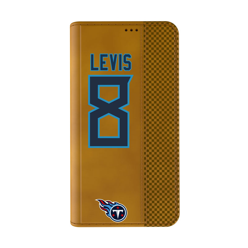 Will Levis Tennessee Titans 8 Ready iPhone Folio Phone Case Closed.Jpg