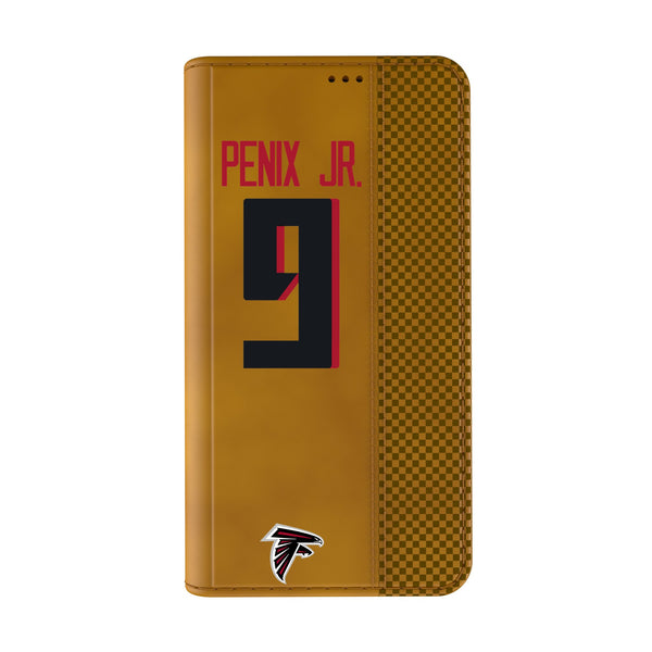 Michael Penix Jr. Atlanta Falcons 9 Game Tactic iPhone Folio Phone Case for Apple iPhone Closed.Jpg