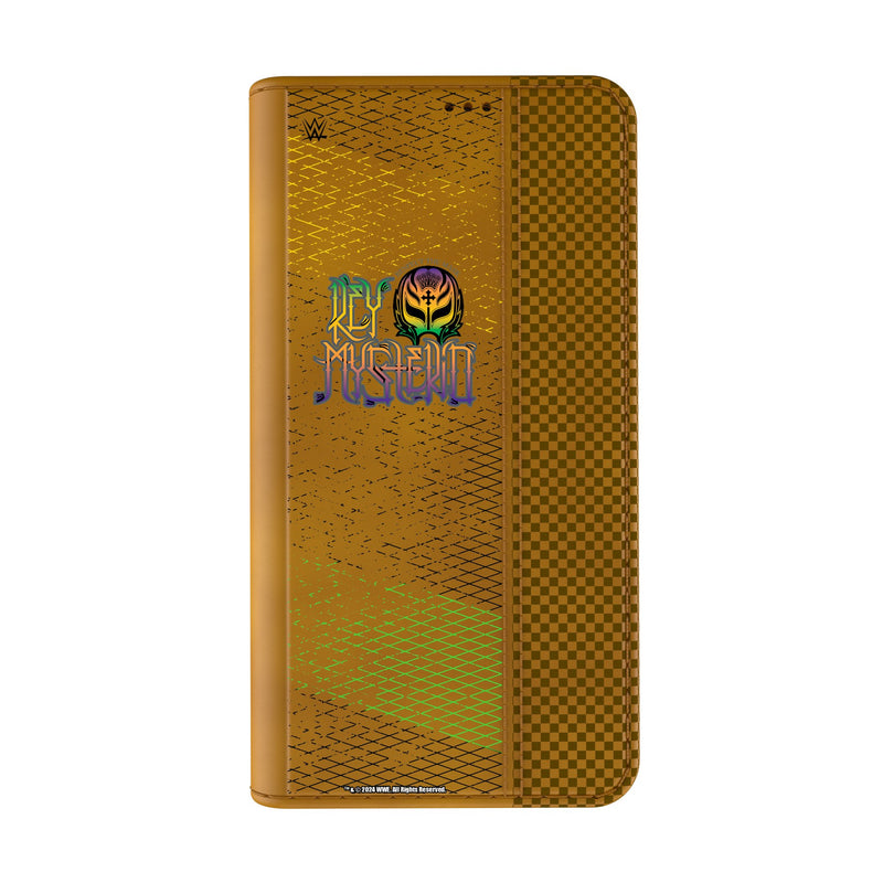 Rey Mysterio Steel iPhone Folio Phone Case for Apple iPhone Closed.Jpg