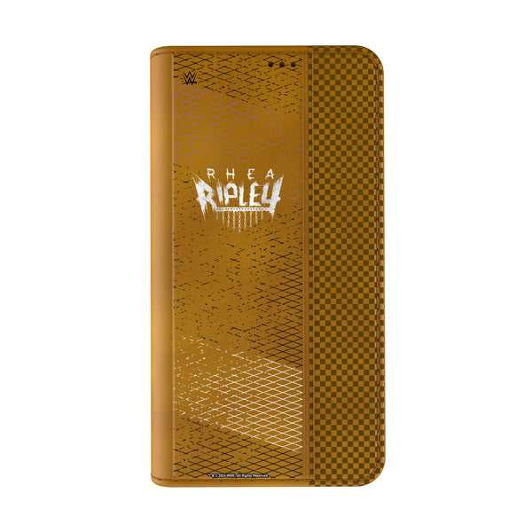 Rhea Ripley Steel iPhone Folio Phone Case for Apple iPhone Closed.Jpg